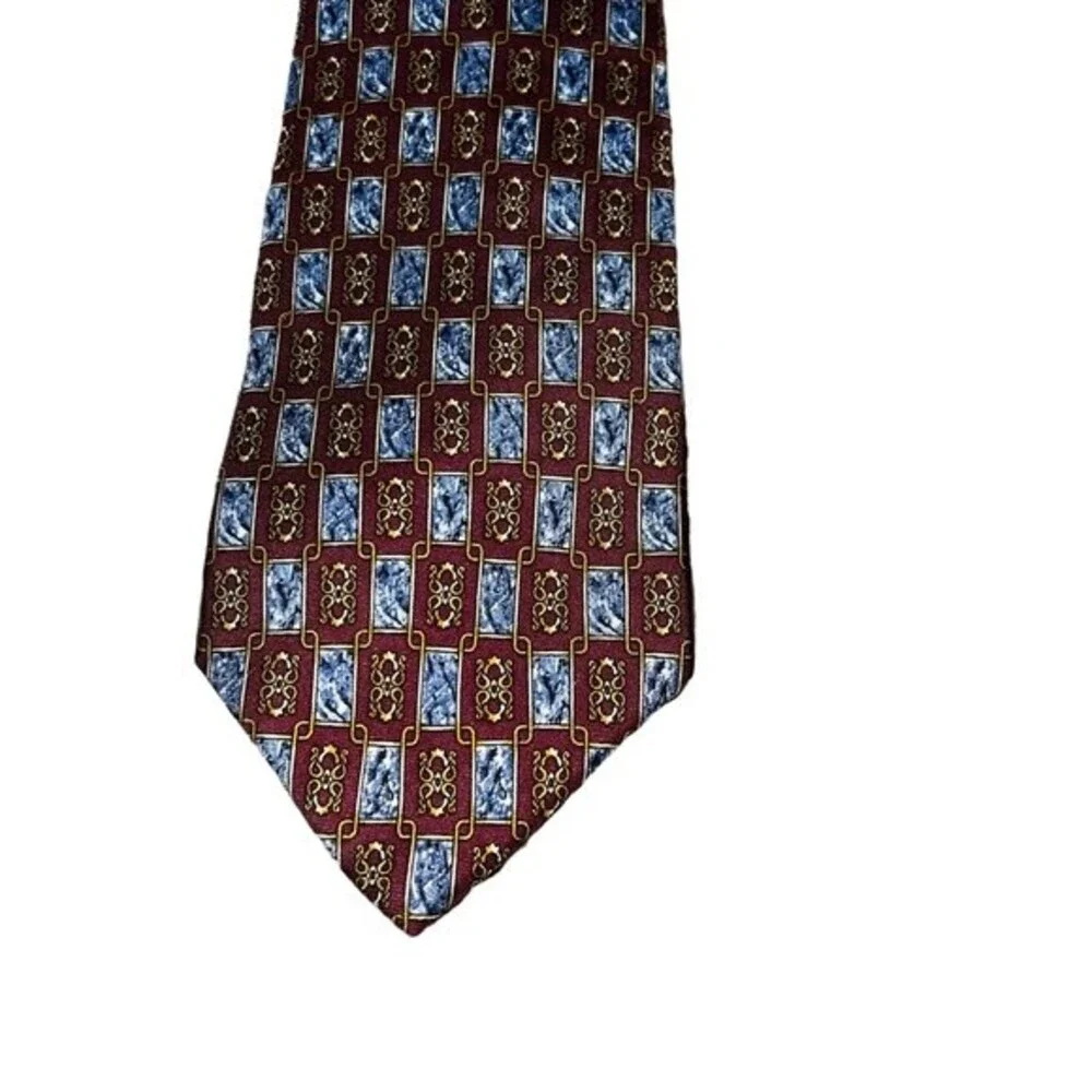 Christian Dior Gravate 100% Silk Tie Business Office Work Formal Blue